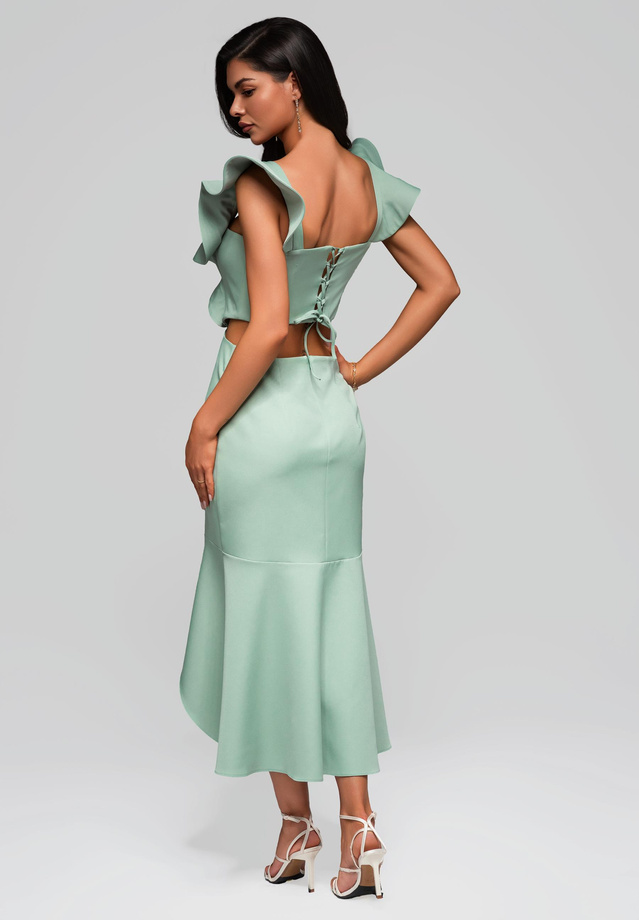 Evening dress LA-OM-DLR152 - sage