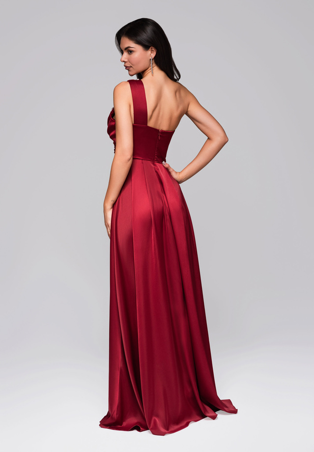 Evening dress LA-OM-DLR252 dark red
