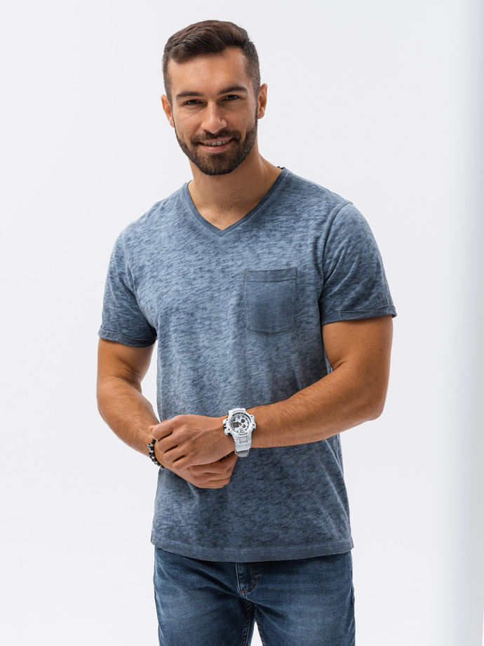 Men's plain t-shirt - navy S1388