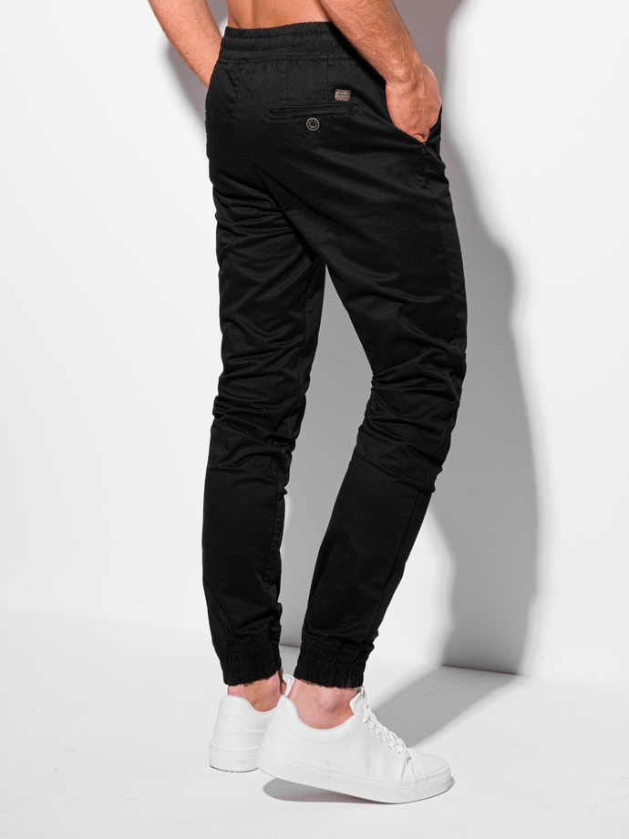 Men's pants joggers P1188 - black