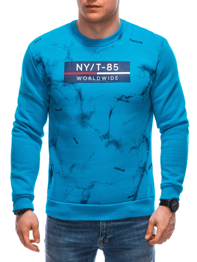 Men's sweatshirt B1658 - turquoise