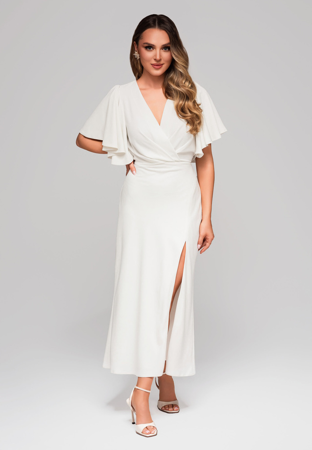 Evening dress LA-OM-DLR096 - ecru