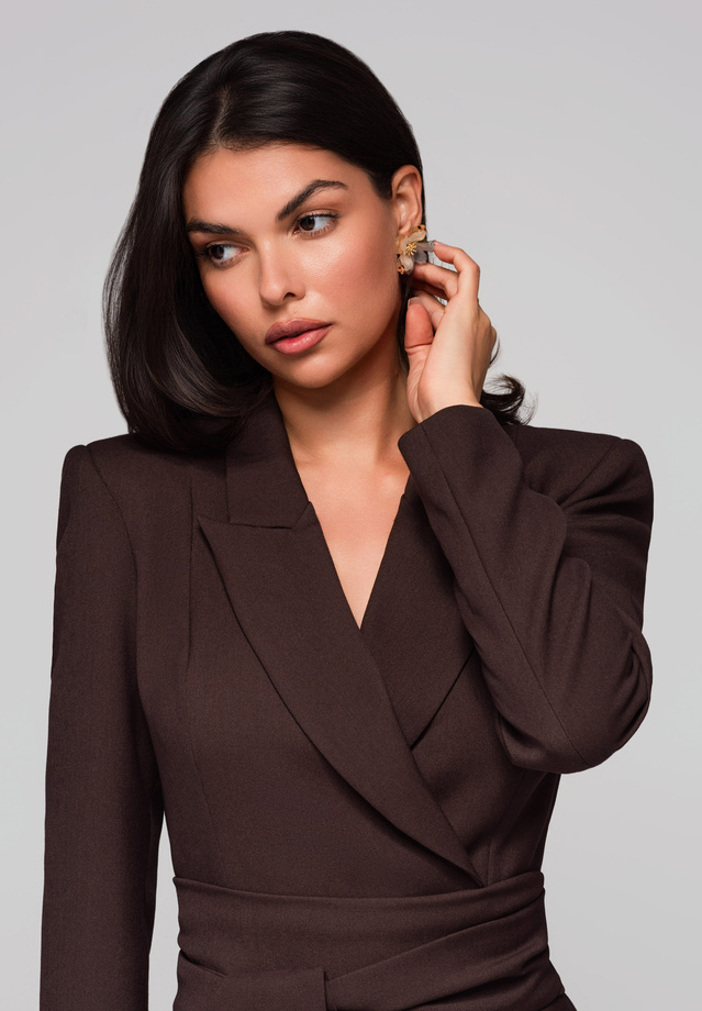 Evening dress LA-OM-DLR166 - brown