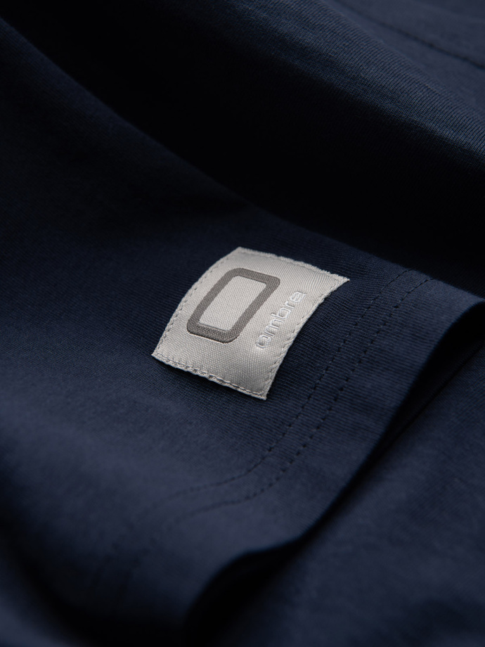 Men's logo cotton t-shirt - navy blue V3 OM-TSPT-0139
