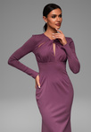 LA-OM-DLR083 Regular Fit raspberry evening dress