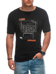 Men's printed t-shirt S1951 - black