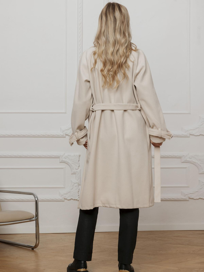 Fashionable women's coat CLR038 - beige