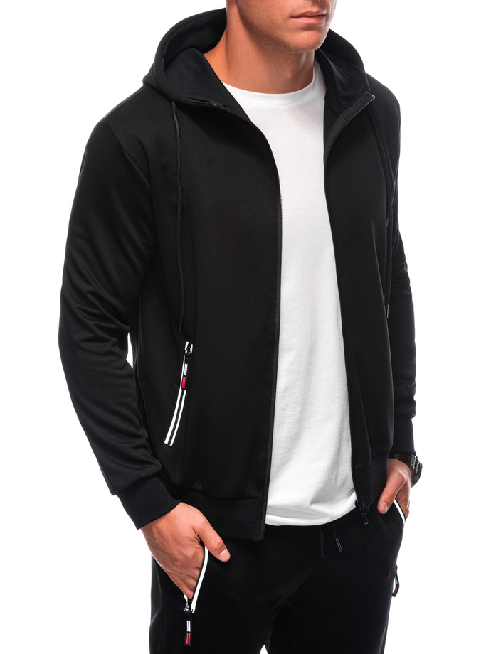 Men's sweatshirt + sweatpants set Z89 - black