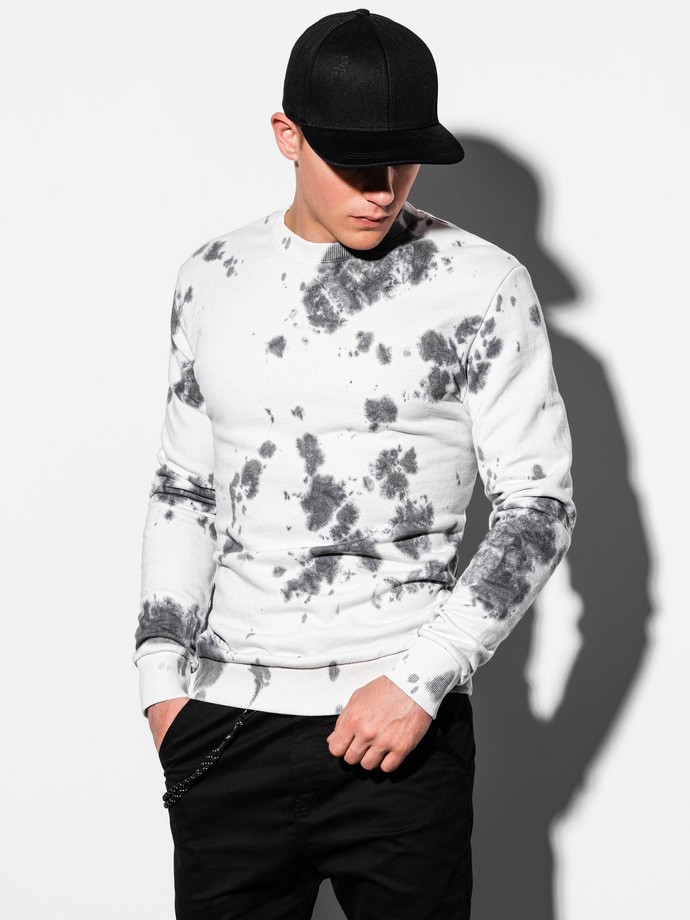 Men's Tie-Dye sweatshirt - white B1044