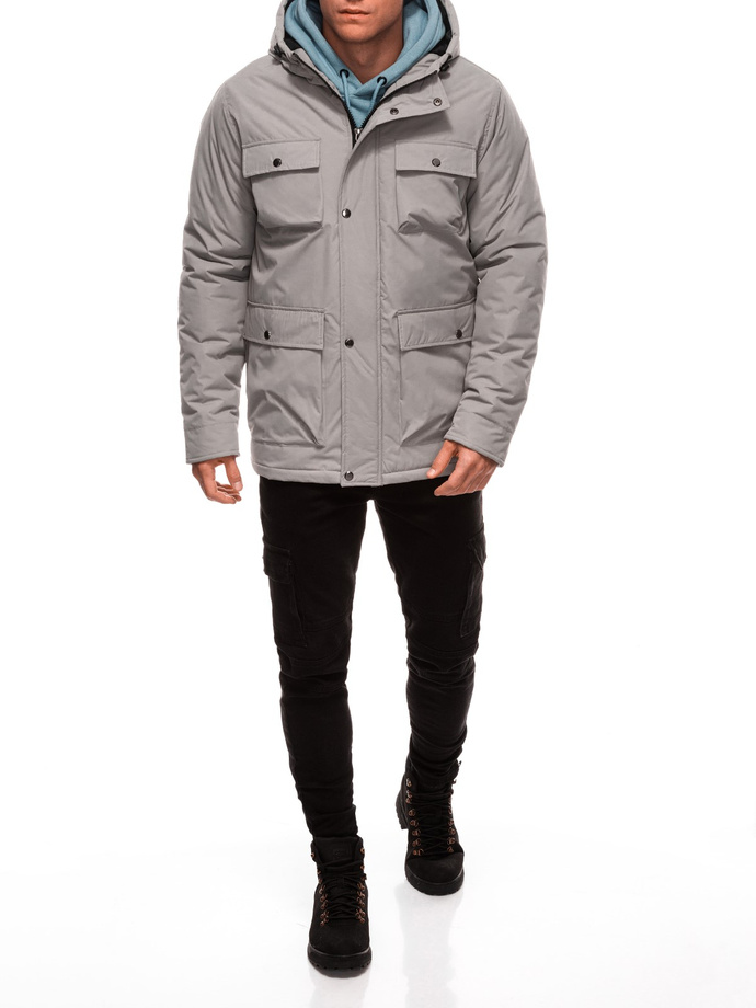 Men's winter jacket C530 - grey