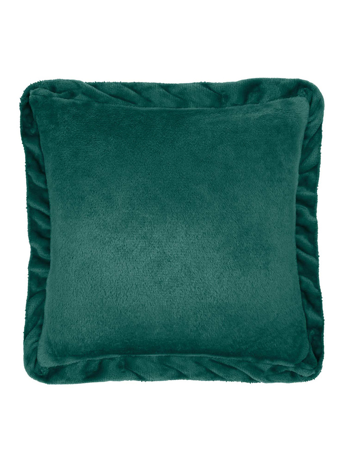 Decorative pillowcase Ruffly 40x40 A669 - bottle green