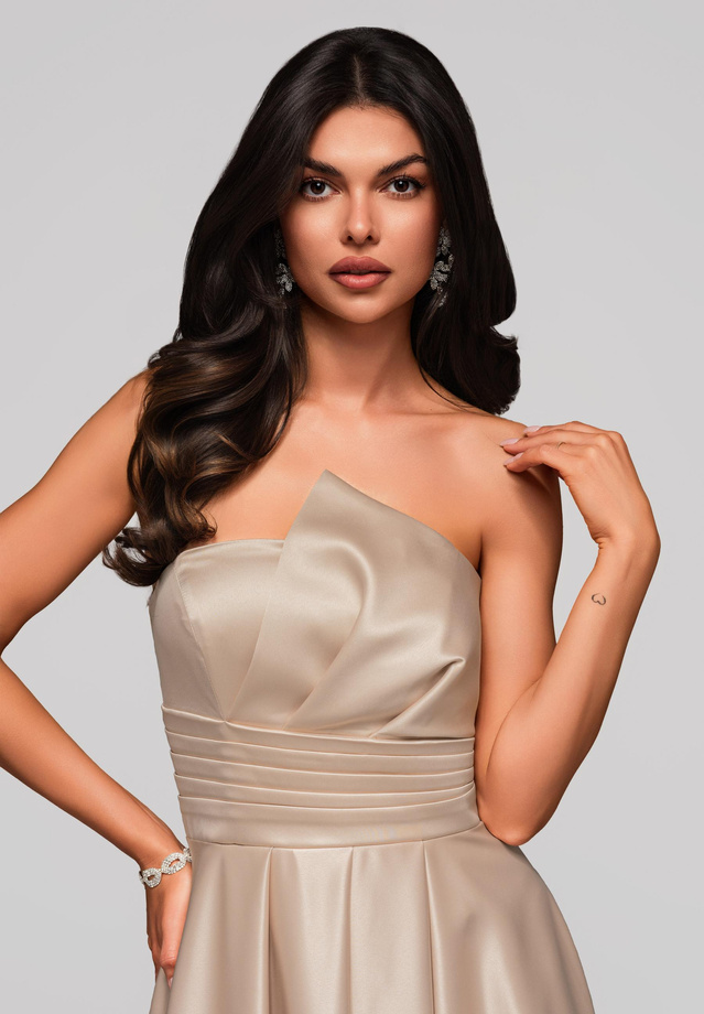 Evening dress LA-OM-DLR175 - gold