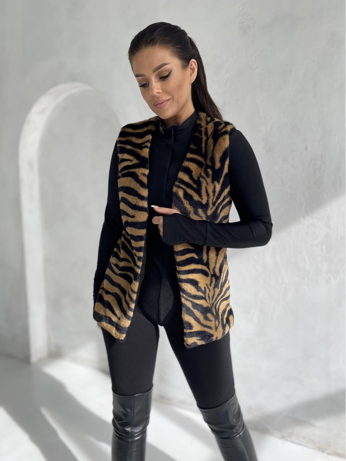 Women's vest VLR013 - brown