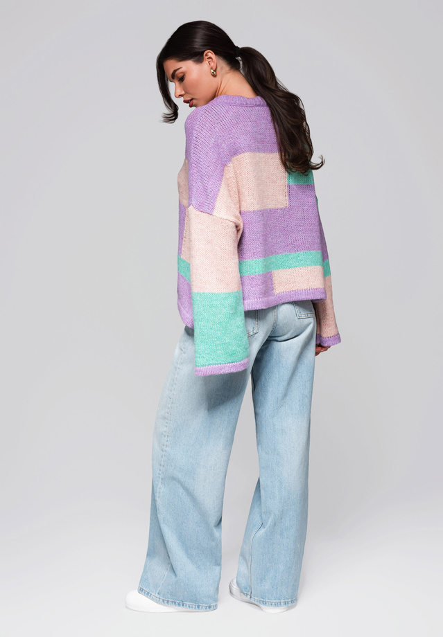 Sweter damski LW-SWSW-0108 - lilac/mint