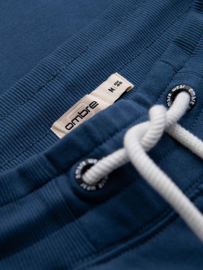 Men's jogger sweatpants - navy blue V4 OM-PABS-0173