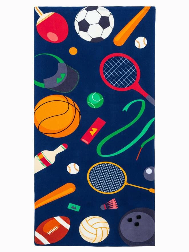 Beach towel A843 - navy