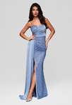 Evening dress LA-OM-DLR191 - blue