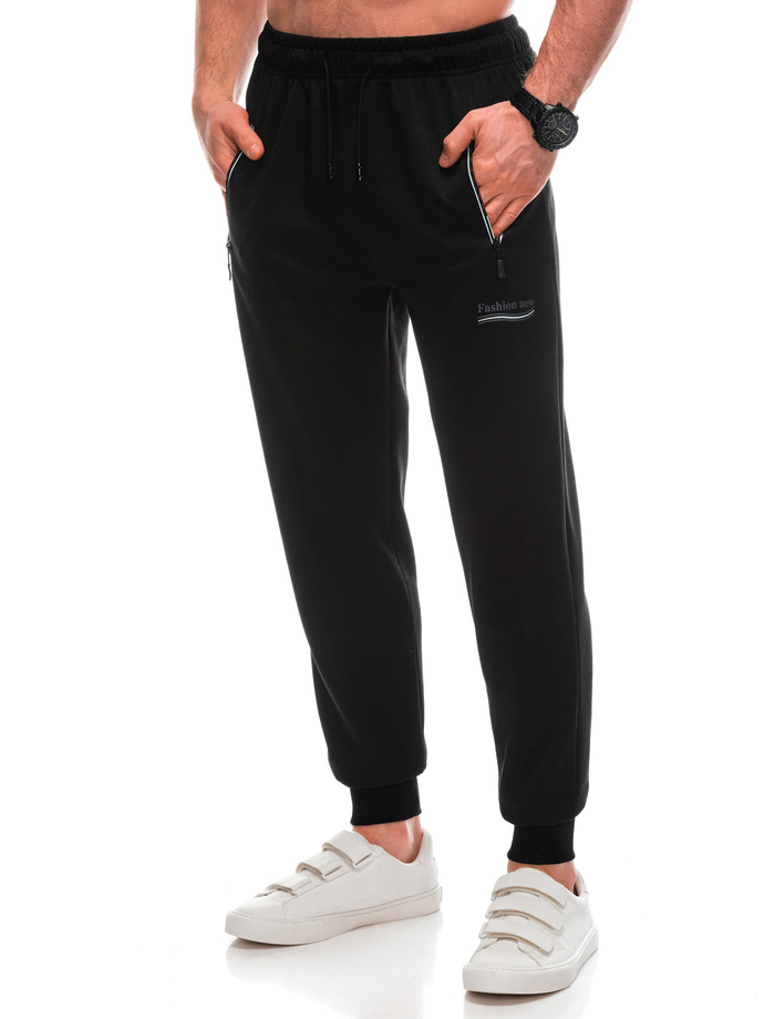 Men's sweatpants P1434 - black