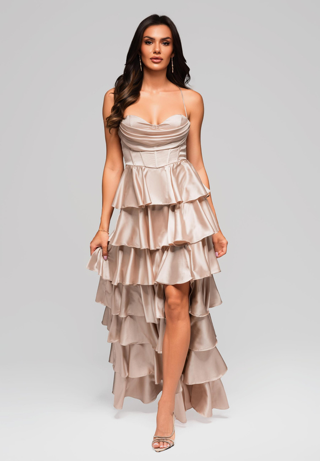 Evening dress LA-OM-DLR202 gold