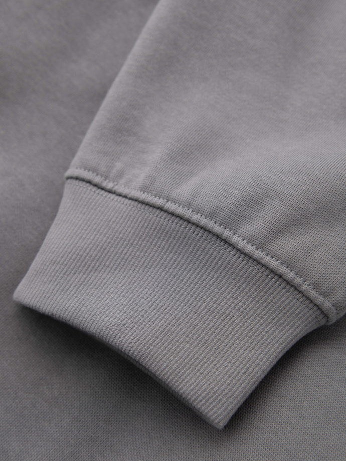 Męskie spodnie dresowe typu jogger - szare V8 OM-PABS-0173