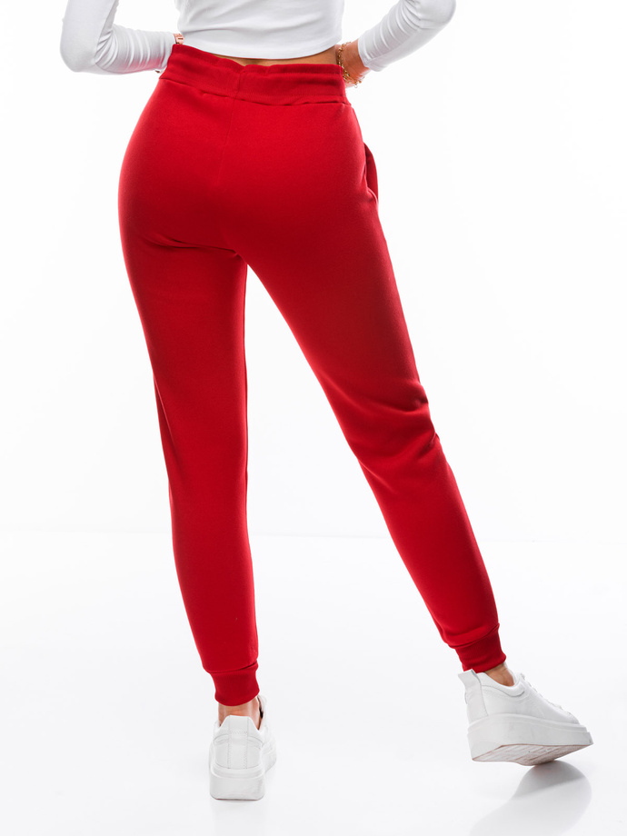 Women's sweatpants PLR070 - red