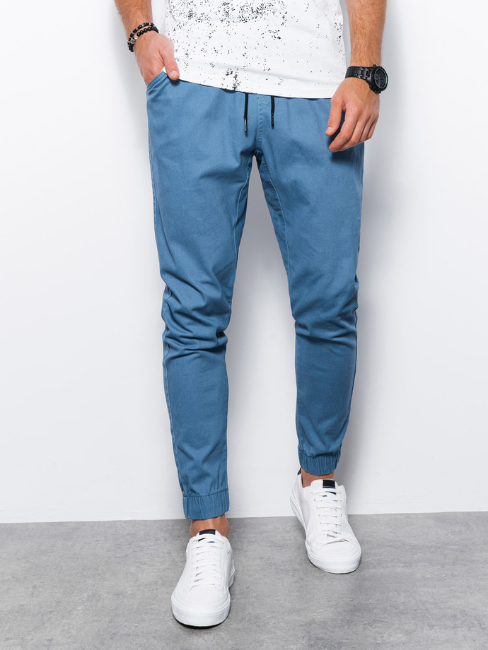 Men's pants joggers - blue P885