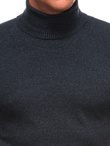 Men's turtleneck sweater E250 - navy blue