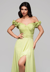 Evening dress LA-OM-DLR141 - lime