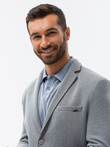 Men's casual blazer jacket - grey M56