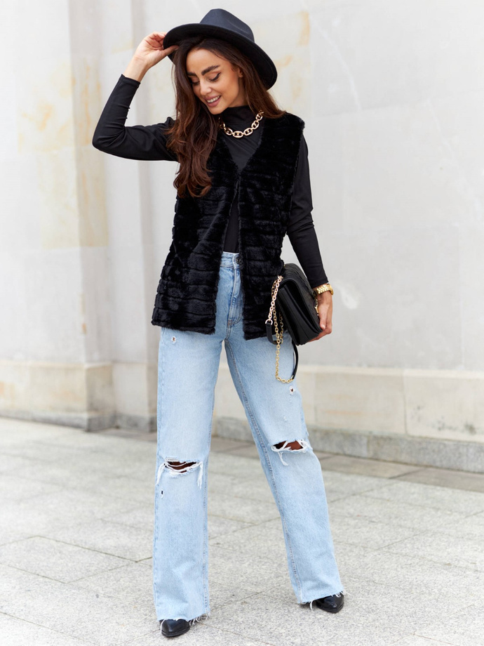 Kamizelka damska VLR008 - czarna