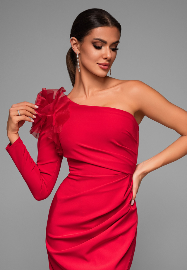 Evening dress LA-OM-DLR009 - red