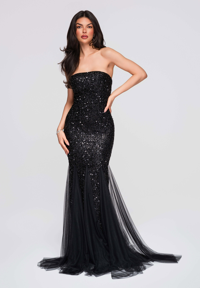 Evening dress LA-OM-DLR287 - black