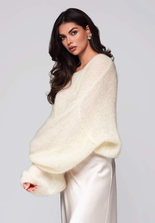 Women's cardigan LW-SWCD-0113 - ecru