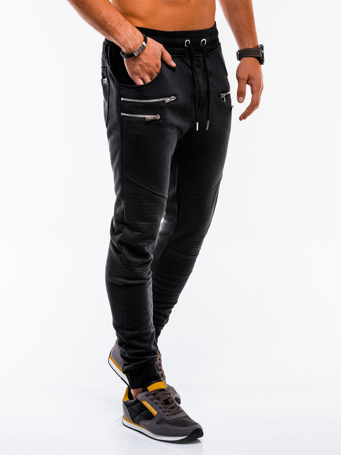 Men's sweatpants P422 - black