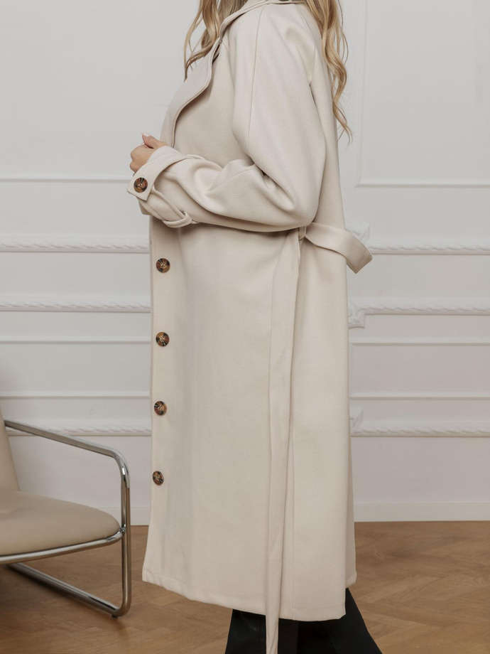 Fashionable women's coat CLR038 - beige