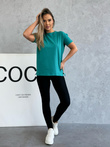 Oversize t-shirt SLR094 - turquoise