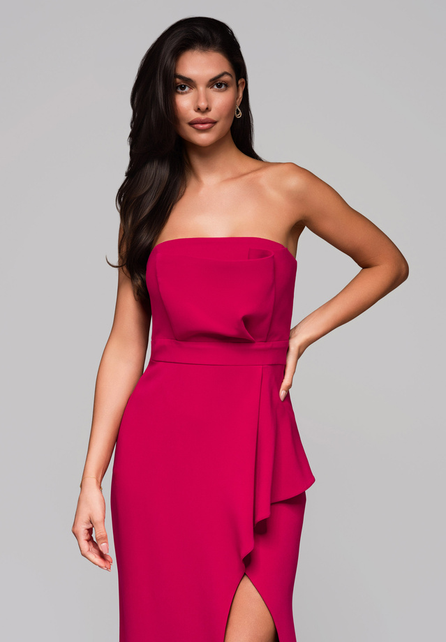 Evening dress LA-OM-DLR201 - dark pink