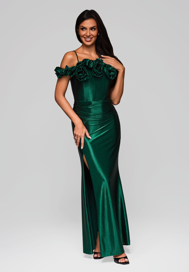 Evening dress LA-OM-DLR213 - green
