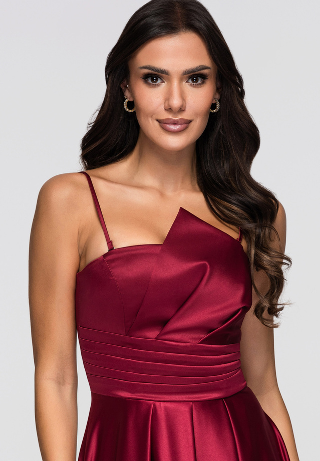 Evening dress LA-OM-DLR175 - burgundy