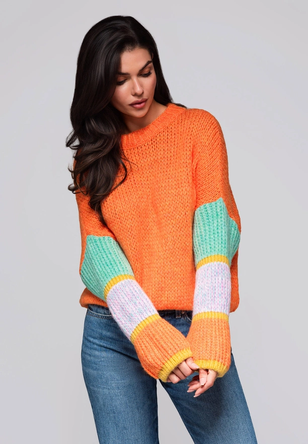 Sweter damski LW-SWSW-0107 - orange