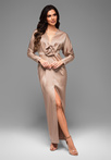Evening dress LA-OM-DLR031 - beige