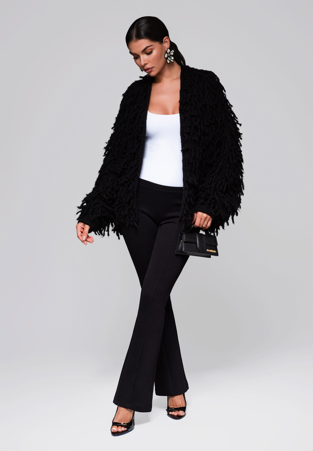 Kardigan damski LW-SWCD-0109 - black