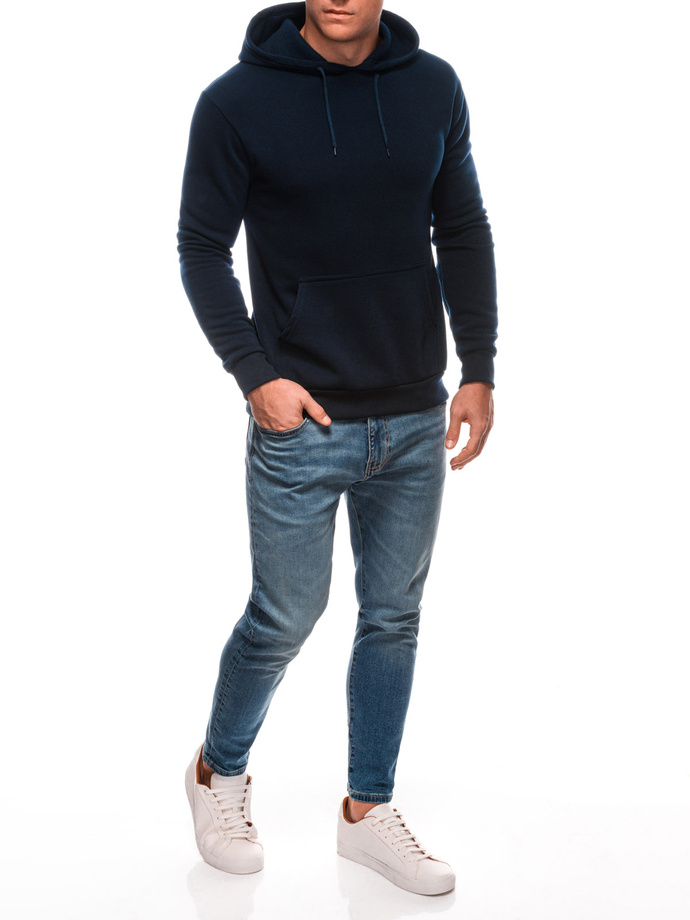 Bluza męska z kapturem B1691 - granatowa