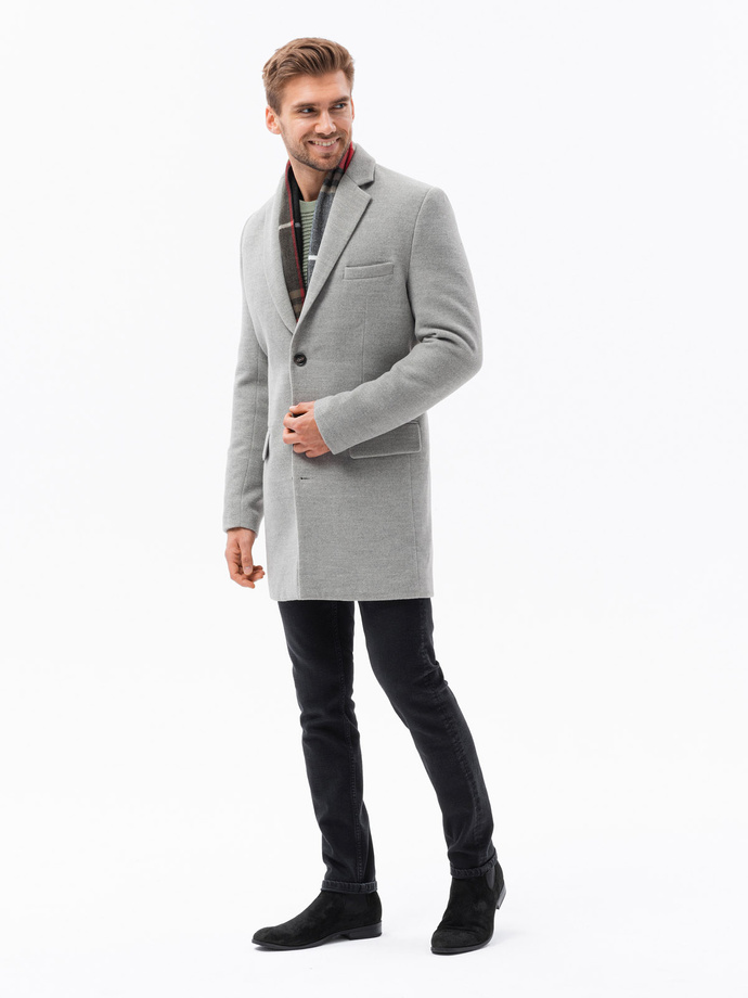 Men's coat - light grey C432