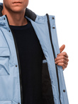 Men's winter jacket C530 - light blue