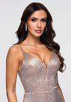 Evening dress LA-OM-DLR164 - beige