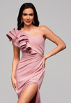 Evening dress LA-OM-DLR005 Regular Fit pink