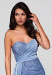 Evening dress LA-OM-DLR191 - blue