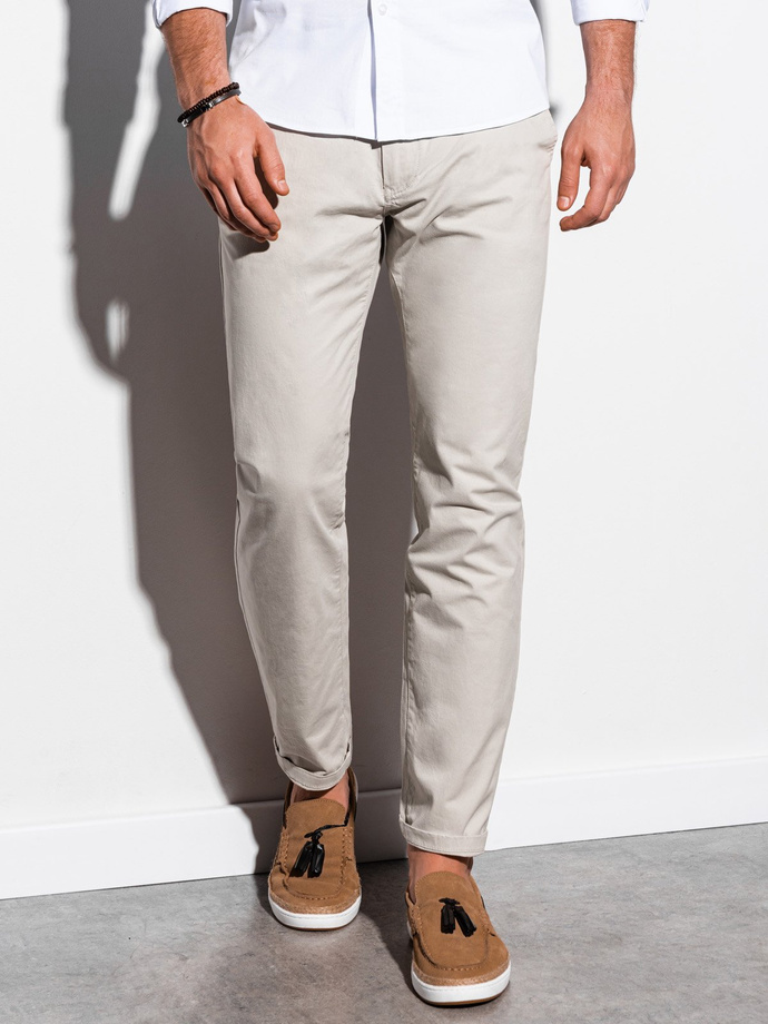 Men's pants chinos - light beige P894