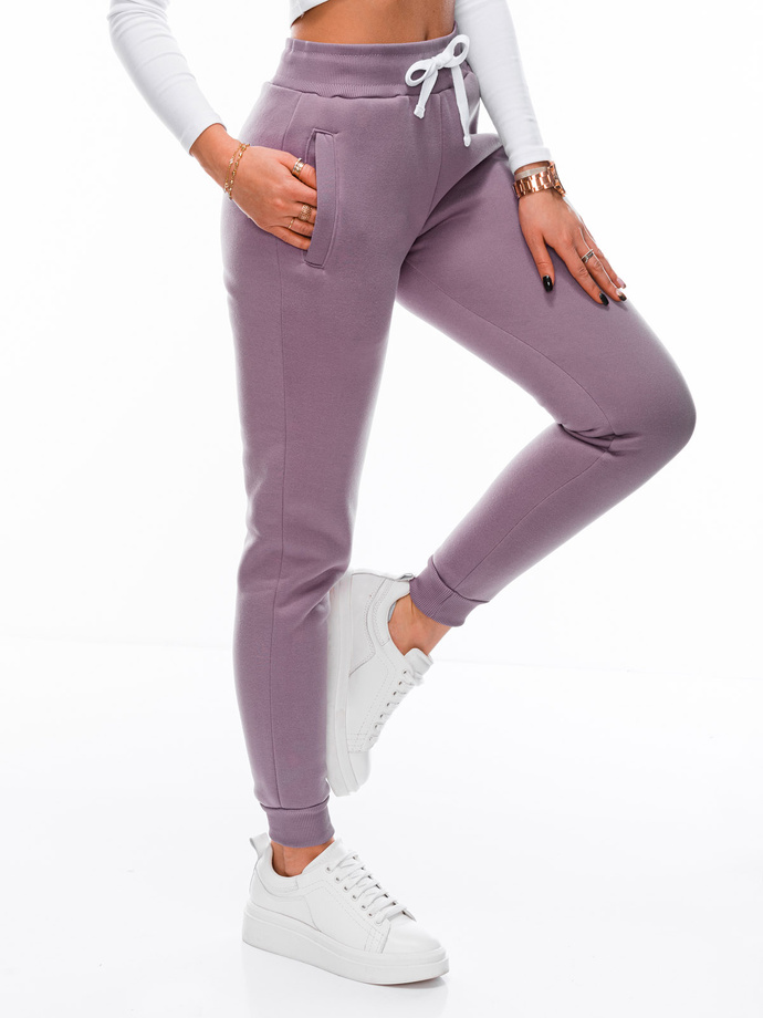 Spodnie damskie dresowe LARICA PLR277 - lawendowe